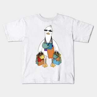 Shopaholic Doo Doo duck Kids T-Shirt